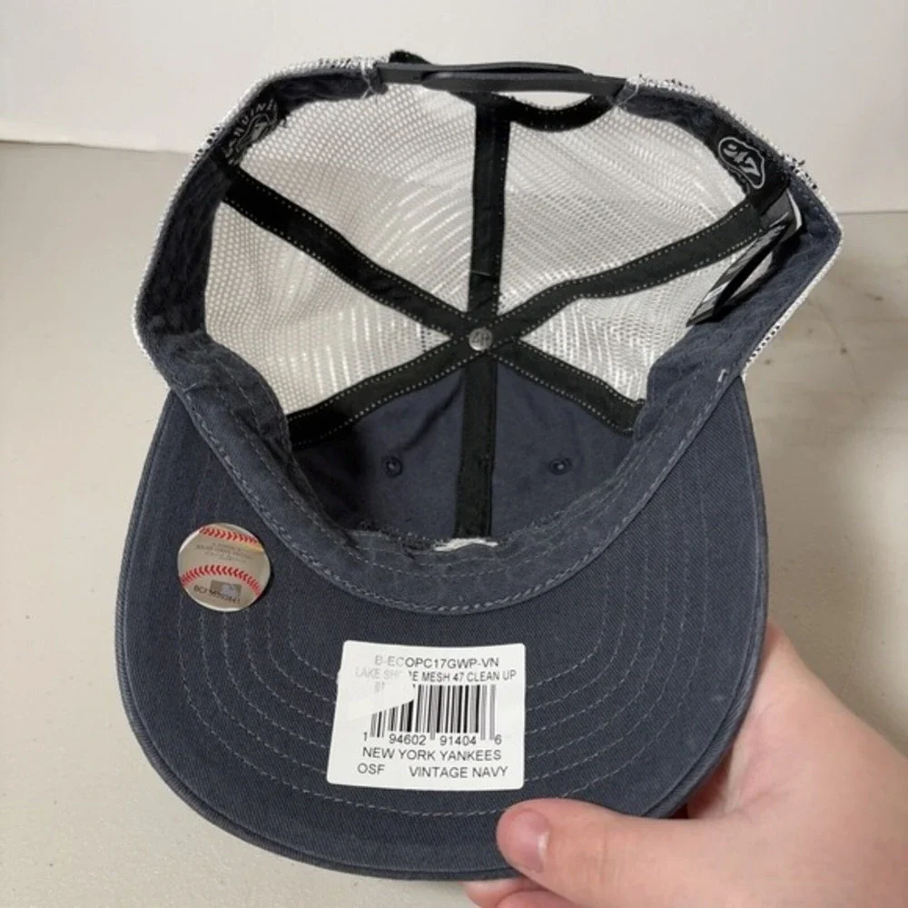 '47‎ Clean Up New York Yankees Vintage Navy MLB Snapback Hat NEW